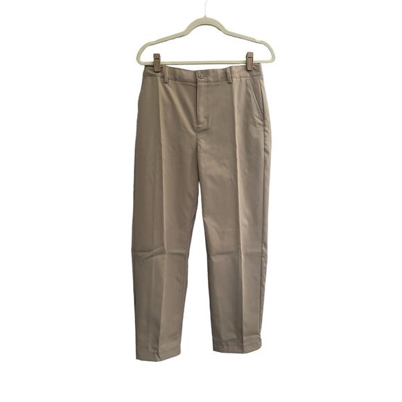 Lands End Uniform Boys 20 (15-16 Yrs)/ 33x27”L Active Chino Pants Khaki #5254 - Picture 1 of 10
